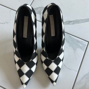 Stella McCartney checkered pumps . High heels, great condition.